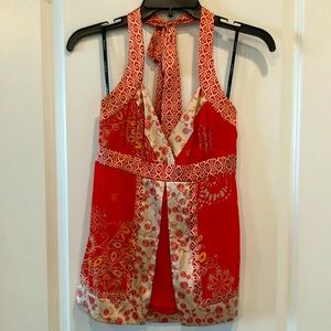 Silk halter top